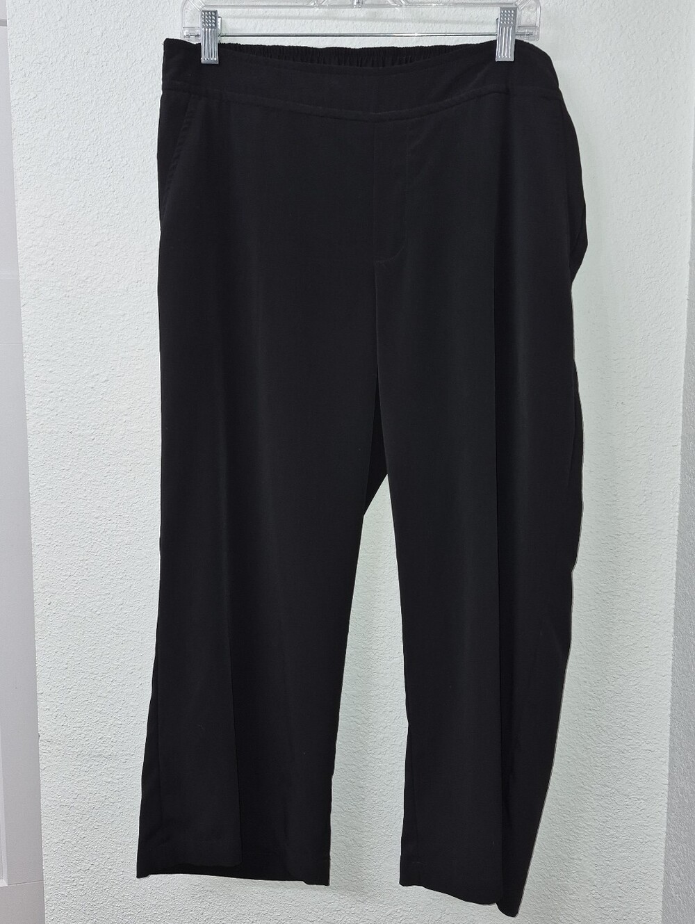 Black Pull-On Wide Leg Gaucho Pants - Women